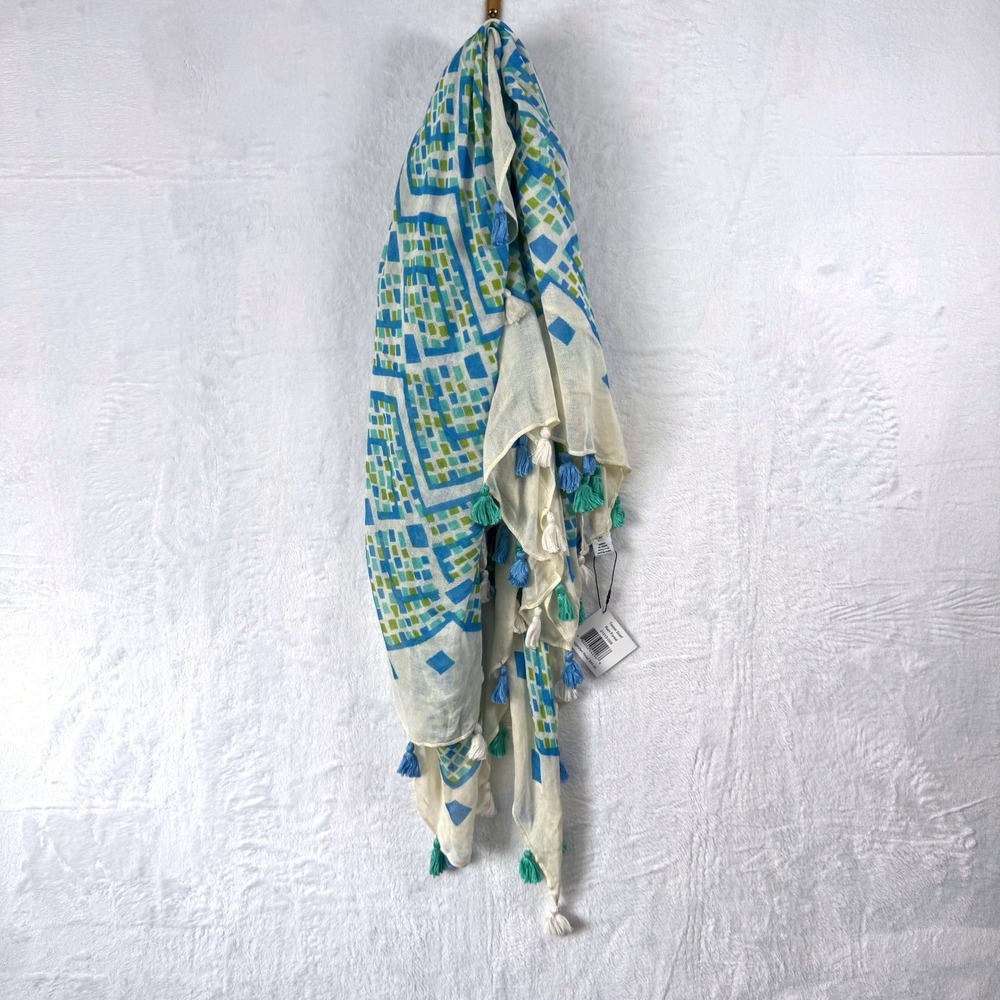 VERA BRADLEY Tassel Extra‎ Large Scarf Rainforest Canopy NEW